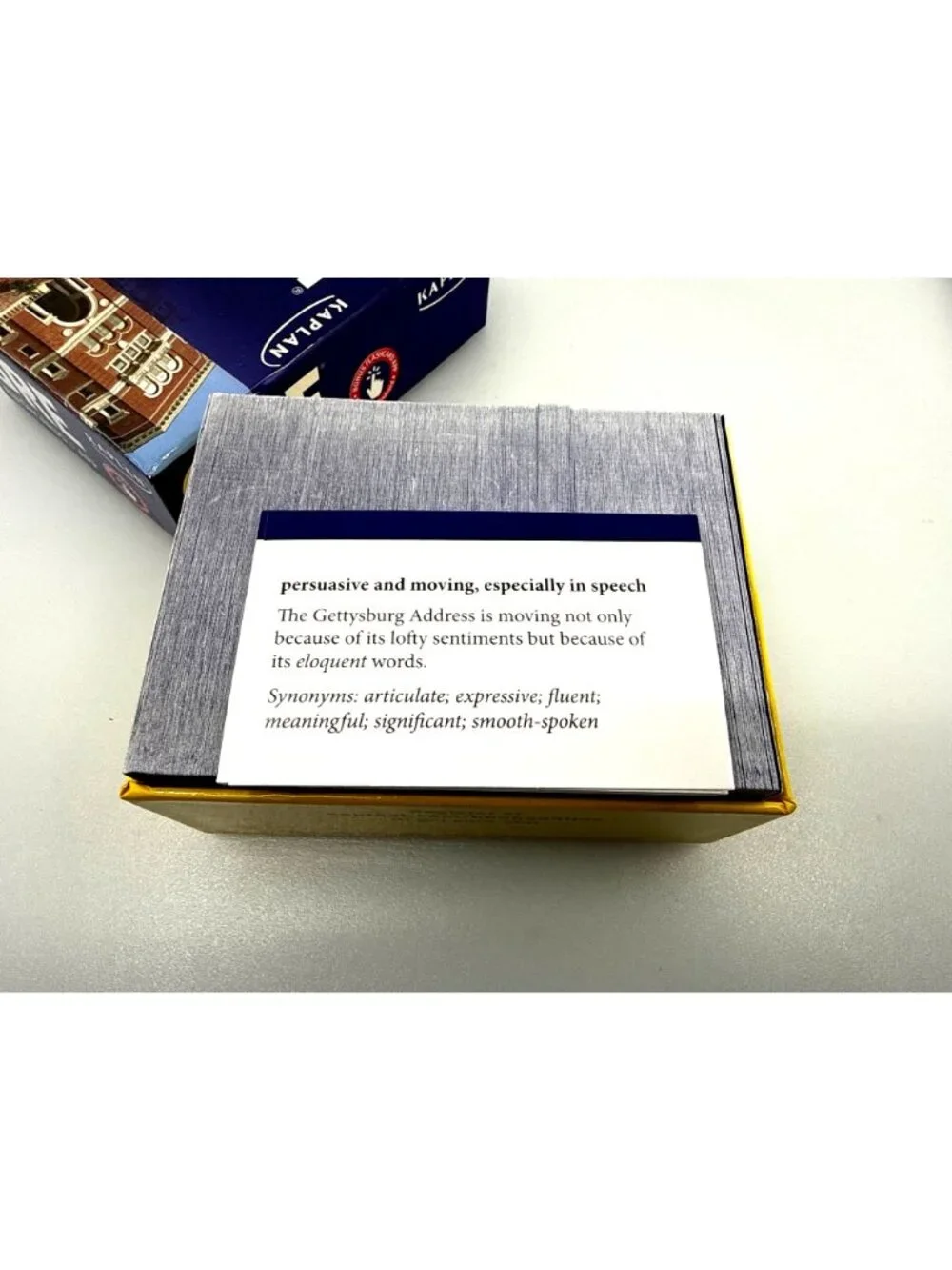 Kaplan GRE Flashcards + App 4th Edition 500 Vocabulary Words Study Prep Box Set